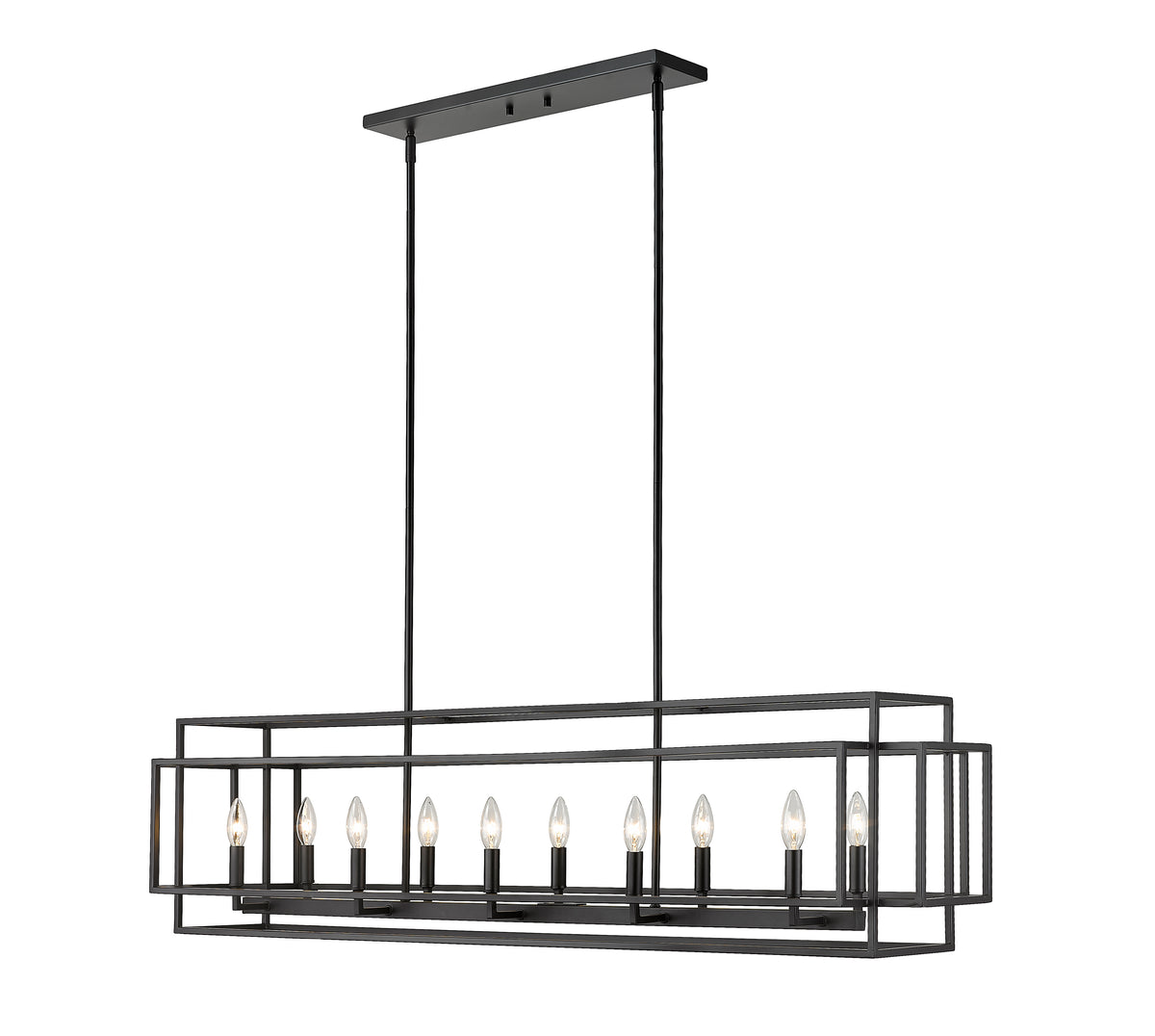 Titania 10 Light Linear Chandelier