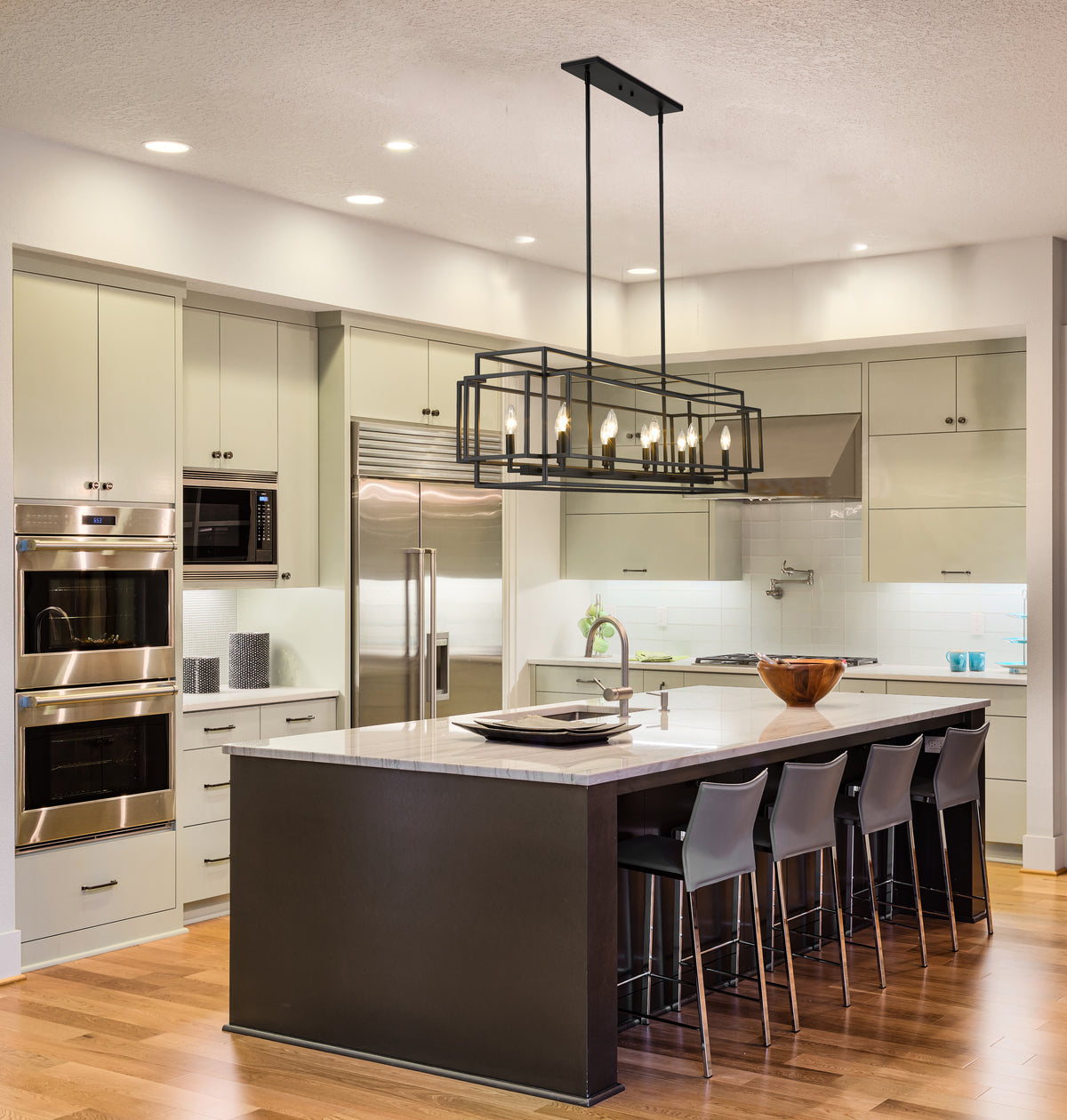 Titania 10 Light Linear Chandelier