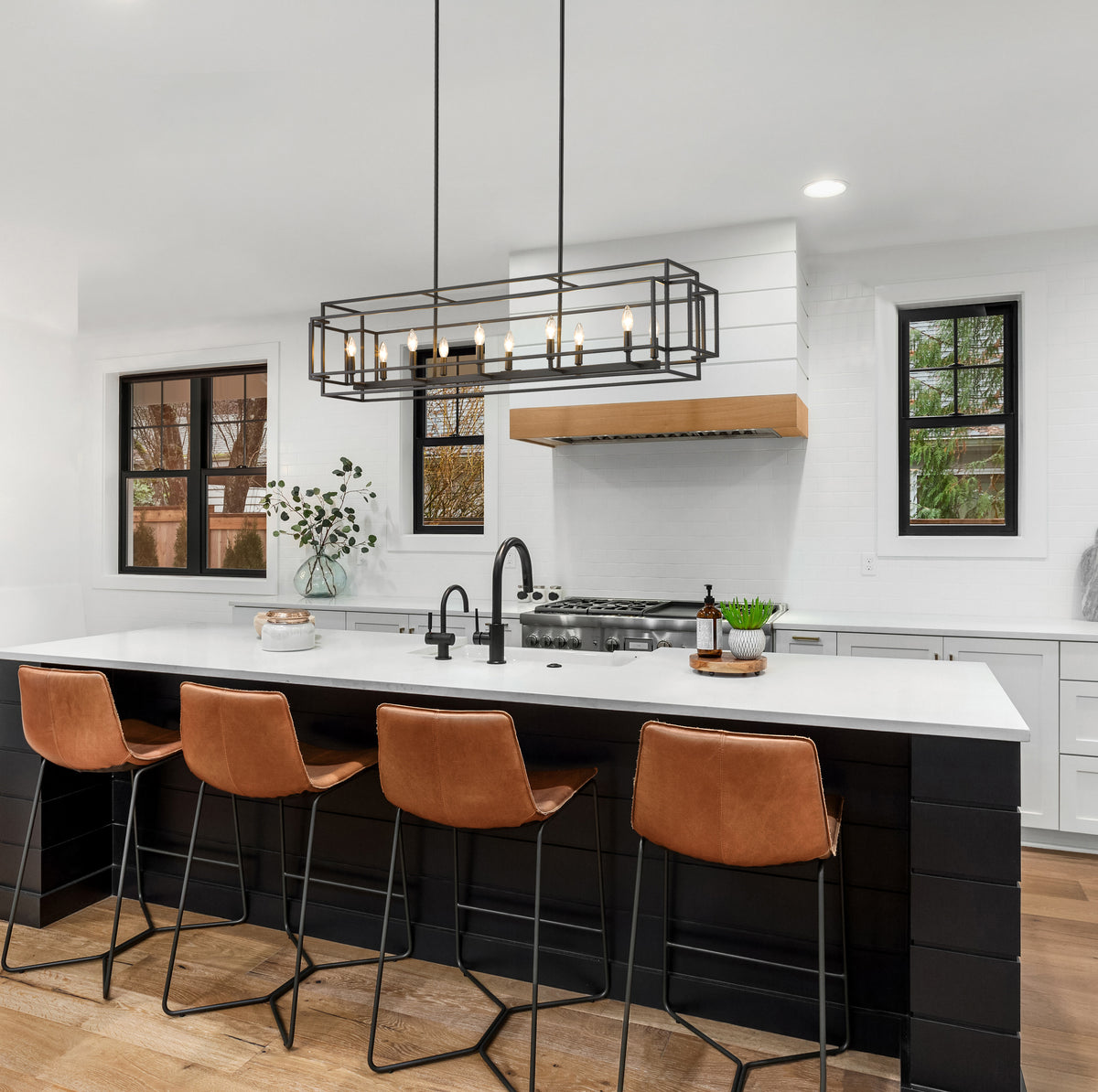 Titania 10 Light Linear Chandelier