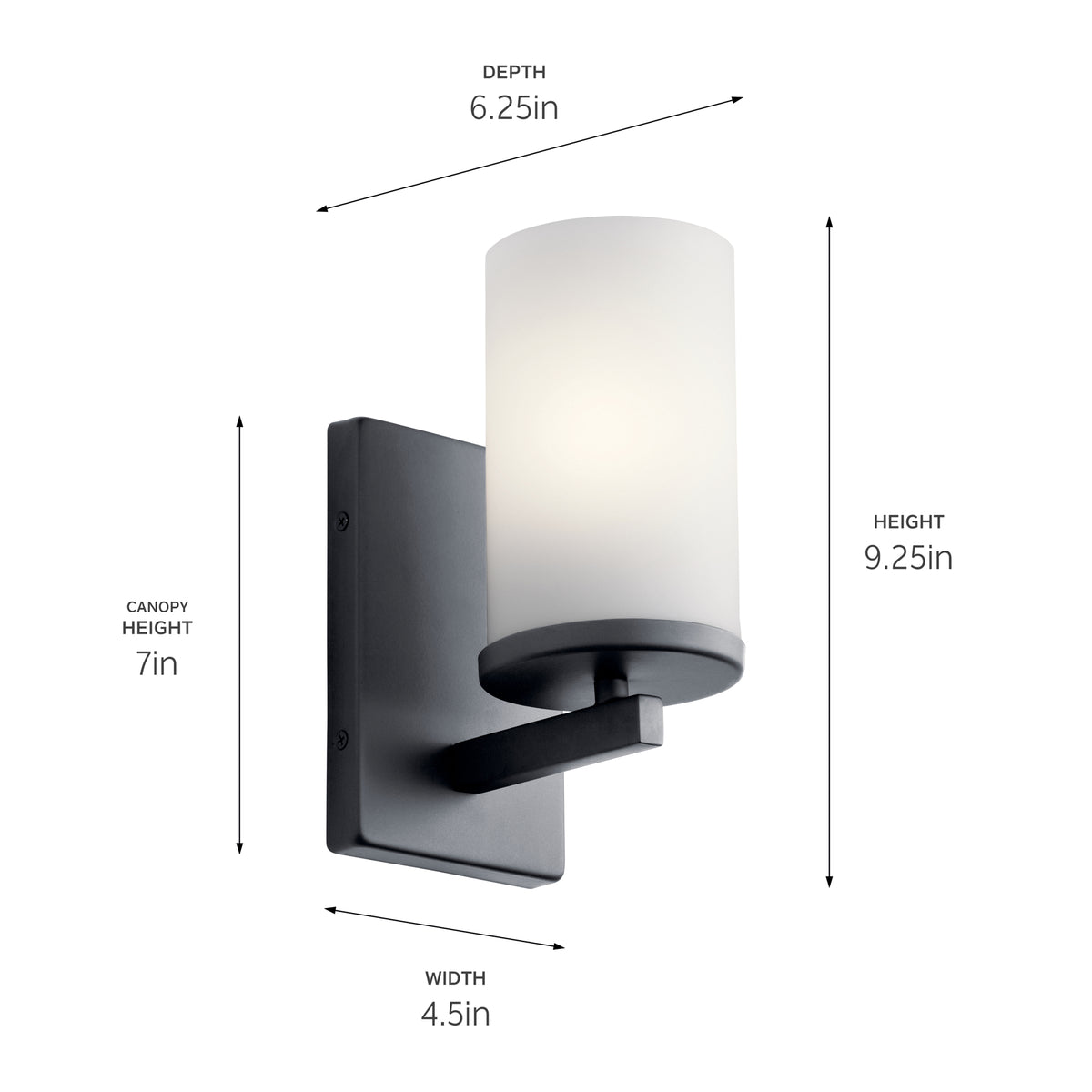 Crosby Wall Sconce 1Lt