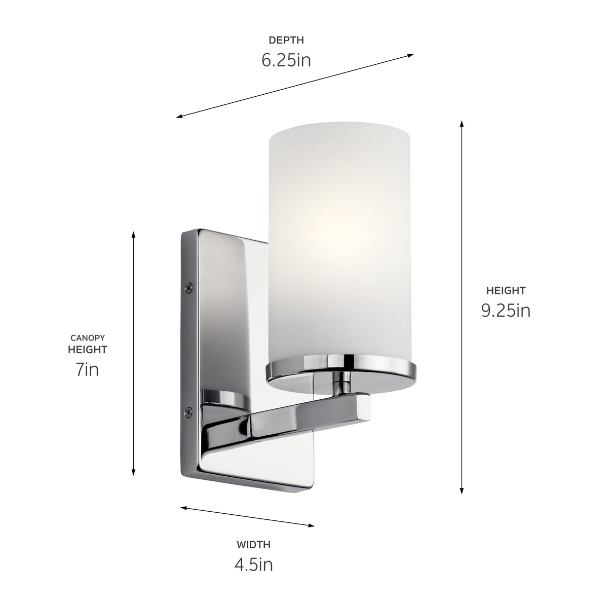 Crosby Wall Sconce 1Lt