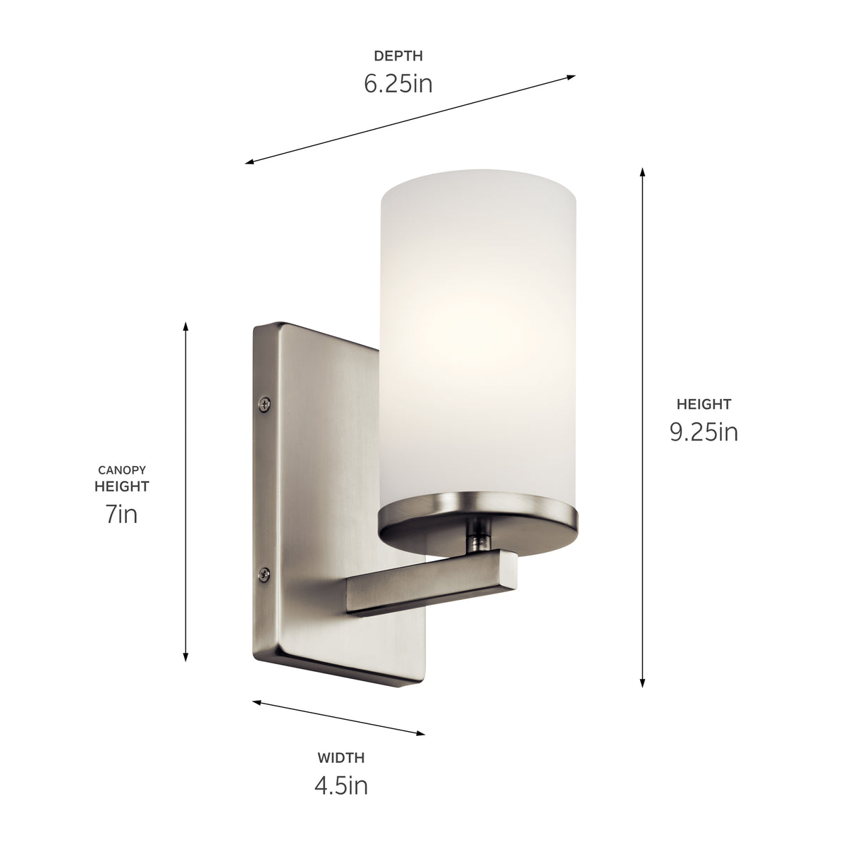 Crosby Wall Sconce 1Lt