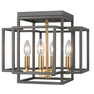 Titania 4 Light Flush Mount