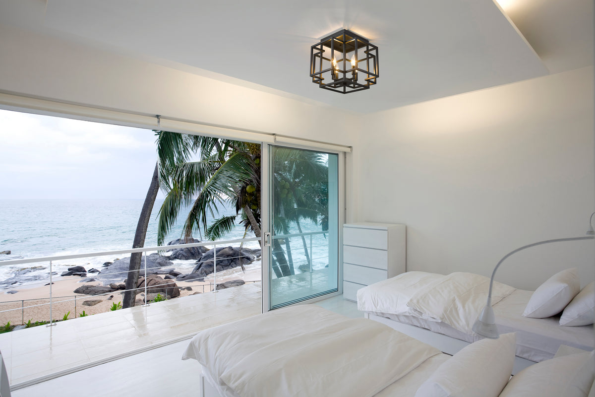 Titania 4 Light Flush Mount