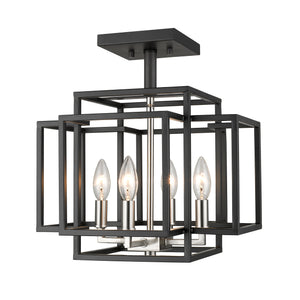 Titania 4 Light Semi Flush Mount