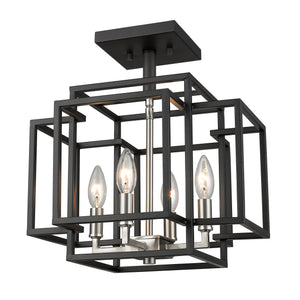 Titania 4 Light Semi Flush Mount