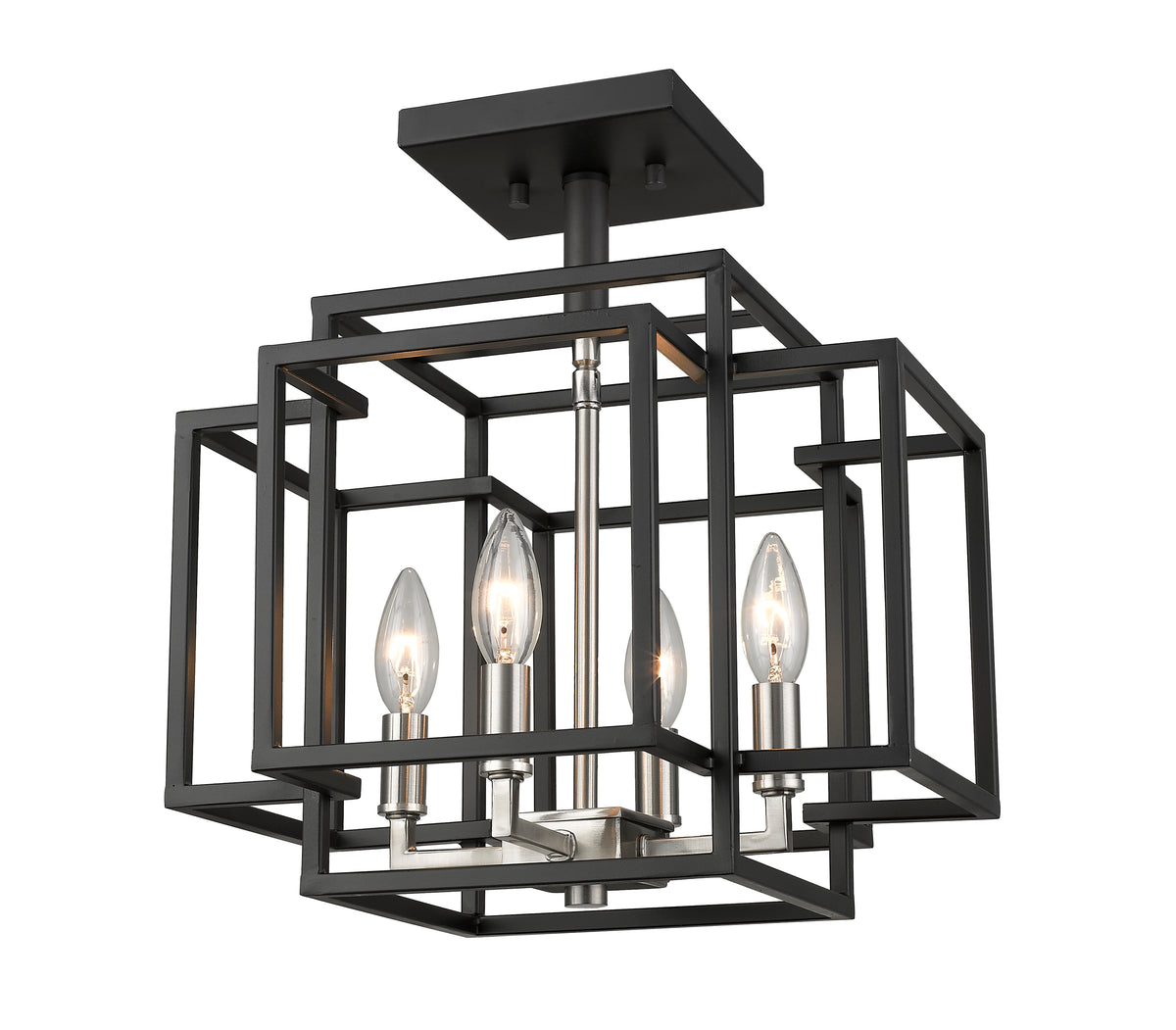 Titania 4 Light Semi Flush Mount