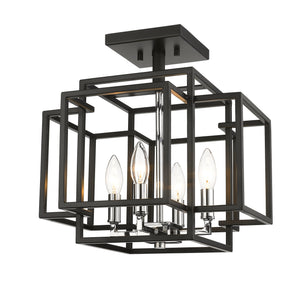 Titania 4 Light Semi Flush Mount