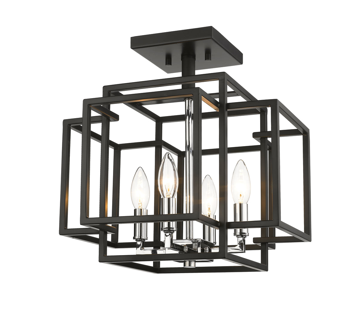 Titania 4 Light Semi Flush Mount