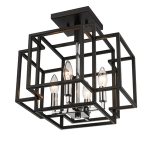 Titania 4 Light Semi Flush Mount