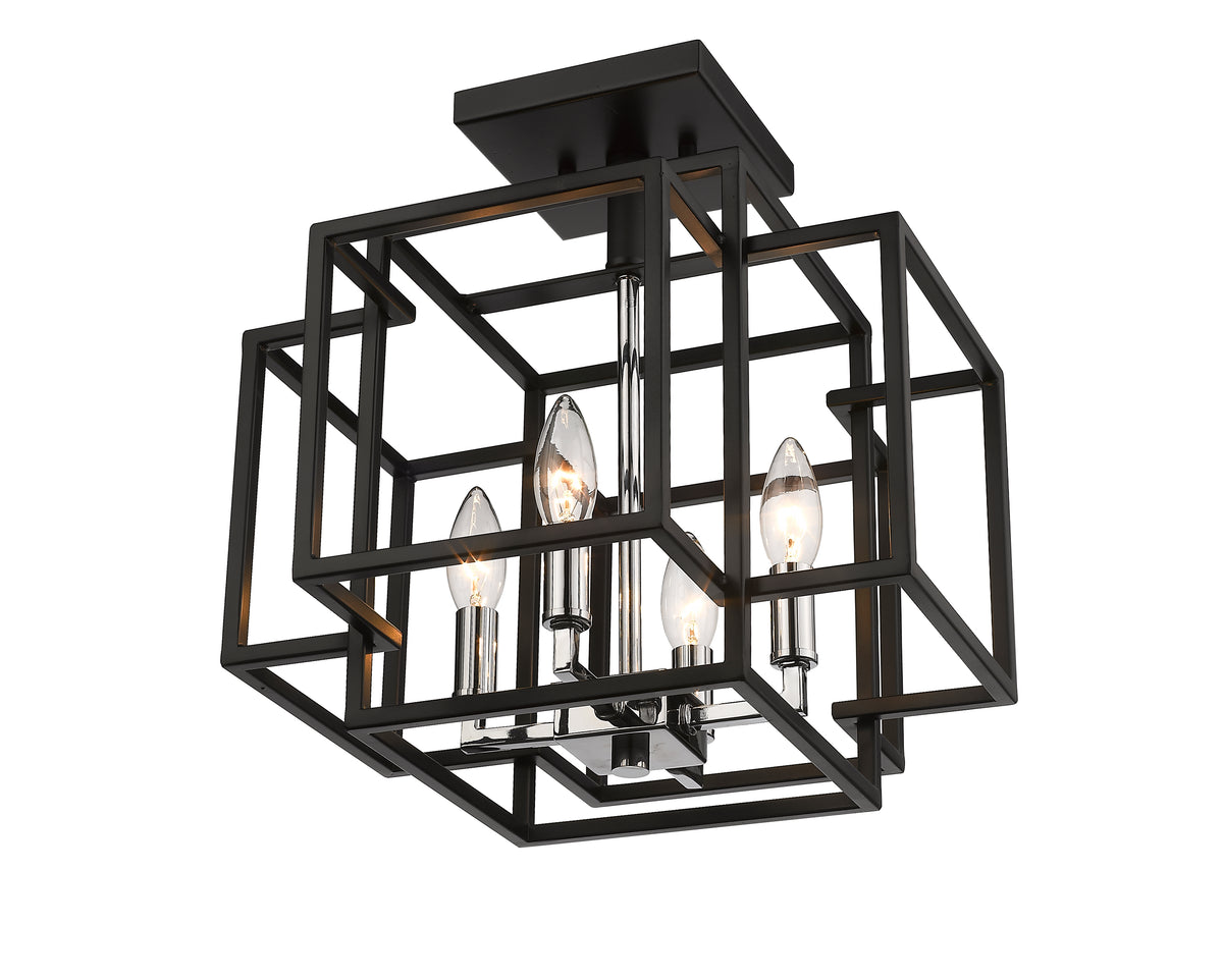 Titania 4 Light Semi Flush Mount