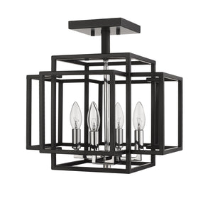 Titania 4 Light Semi Flush Mount
