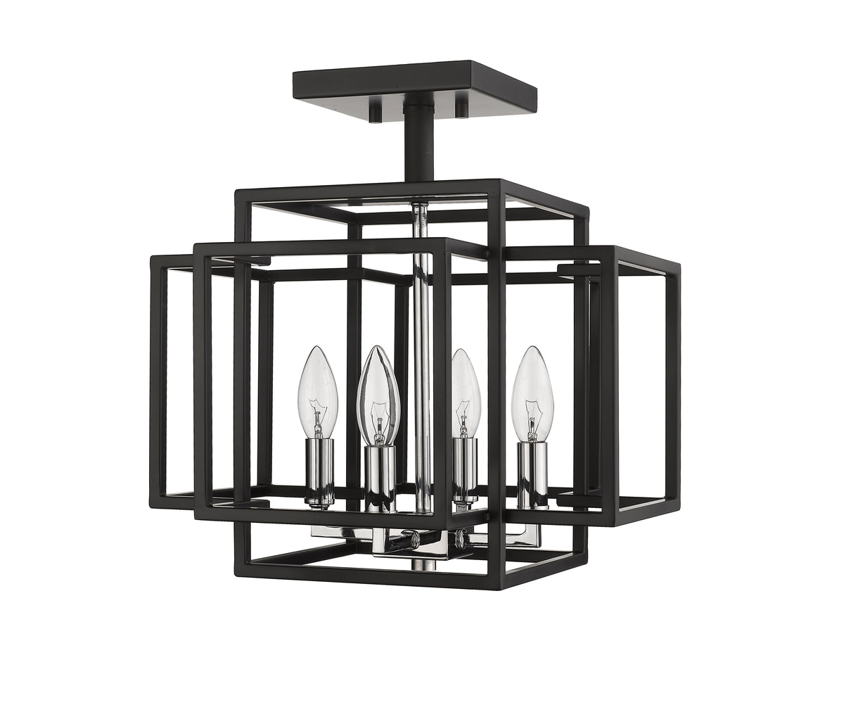Titania 4 Light Semi Flush Mount