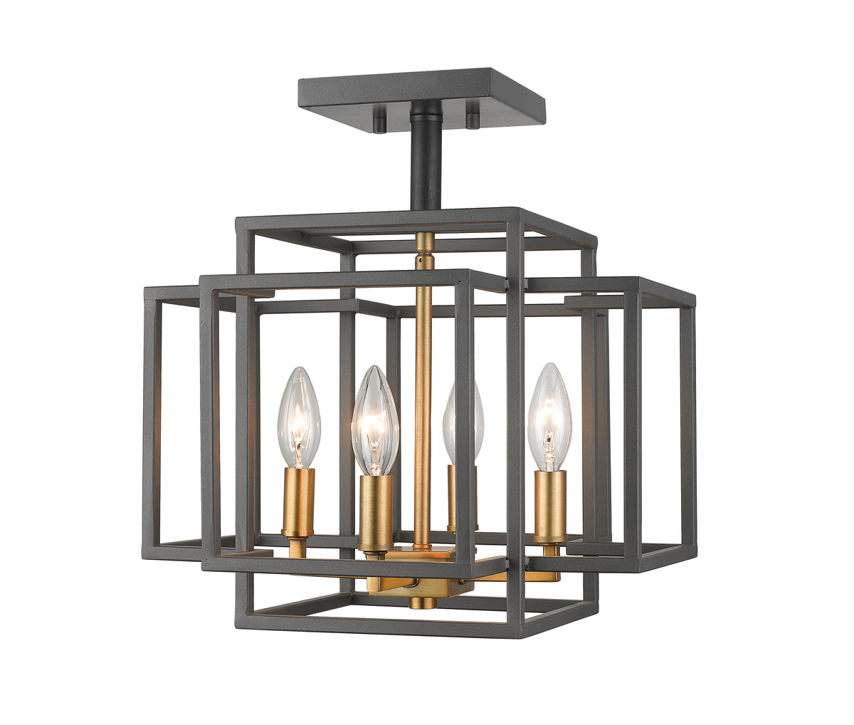 Titania 4 Light Semi Flush Mount