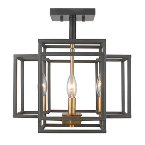 Titania 4 Light Semi Flush Mount