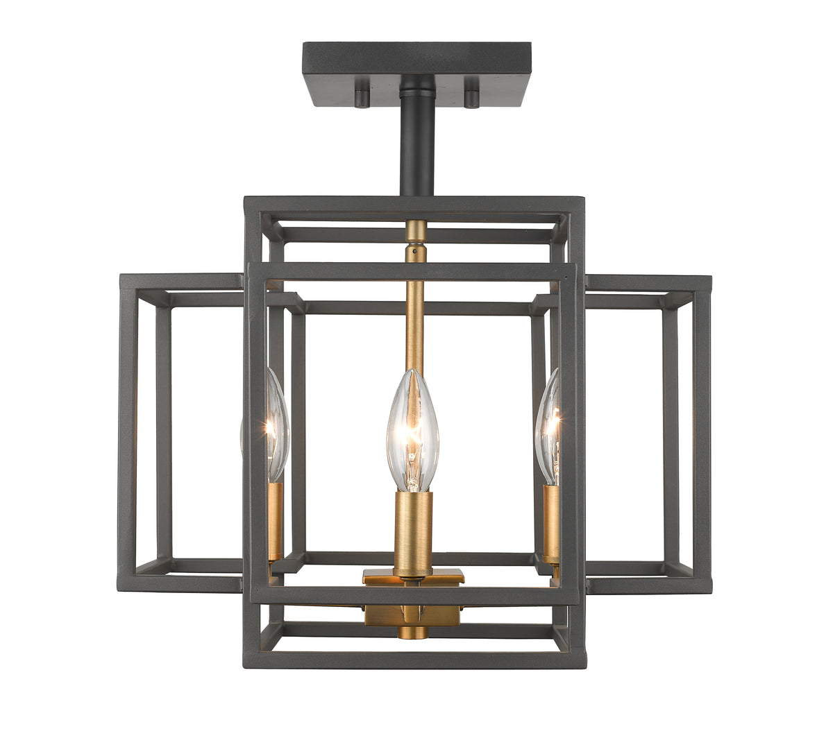 Titania 4 Light Semi Flush Mount
