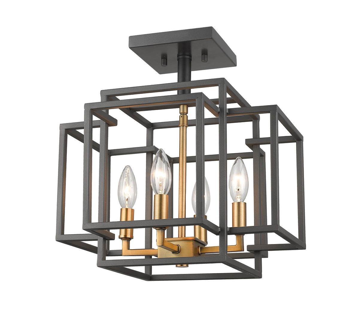Titania 4 Light Semi Flush Mount