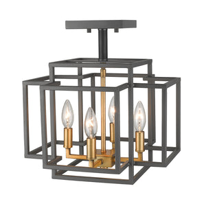 Titania 4 Light Semi Flush Mount
