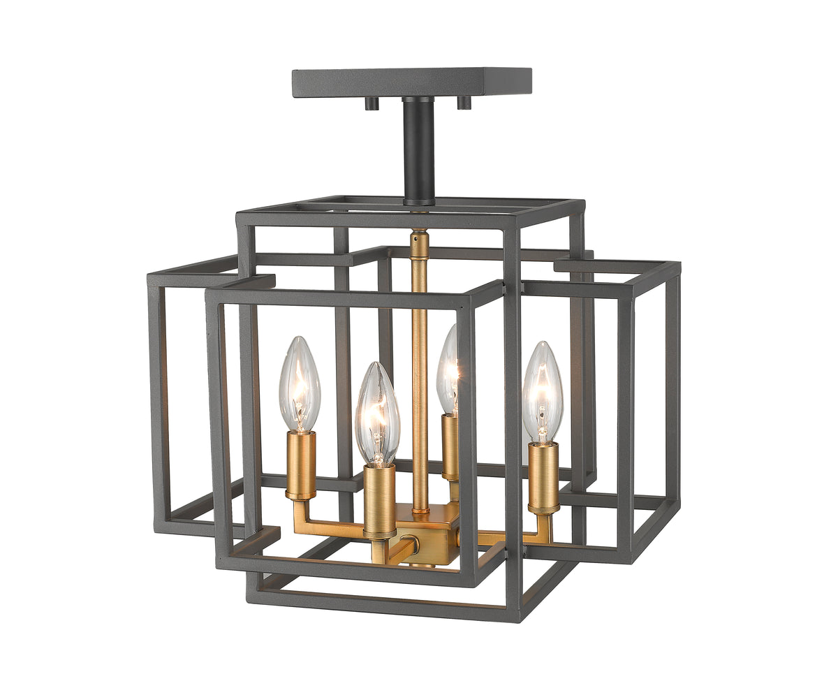 Titania 4 Light Semi Flush Mount