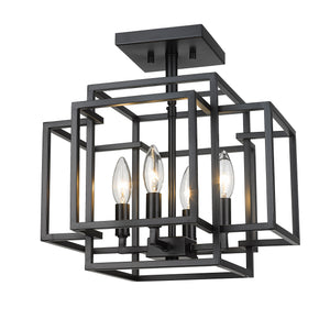 Titania 4 Light Semi Flush Mount