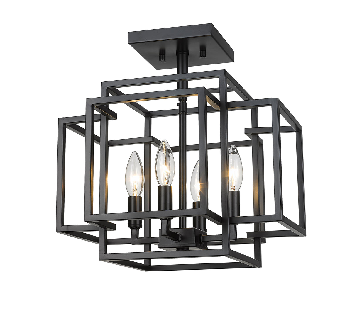 Titania 4 Light Semi Flush Mount