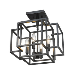 Titania 4 Light Semi Flush Mount
