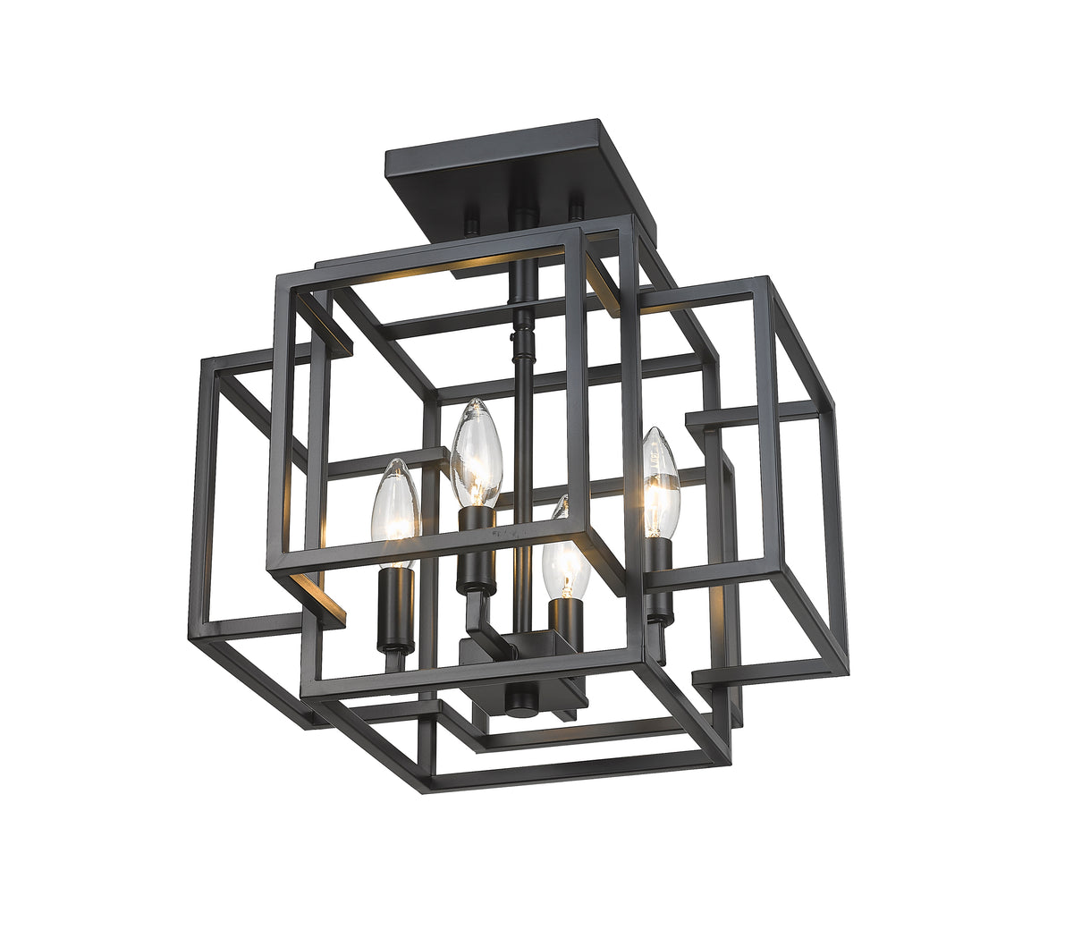 Titania 4 Light Semi Flush Mount
