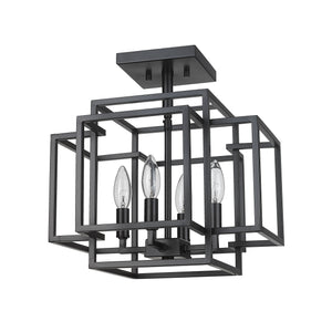 Titania 4 Light Semi Flush Mount