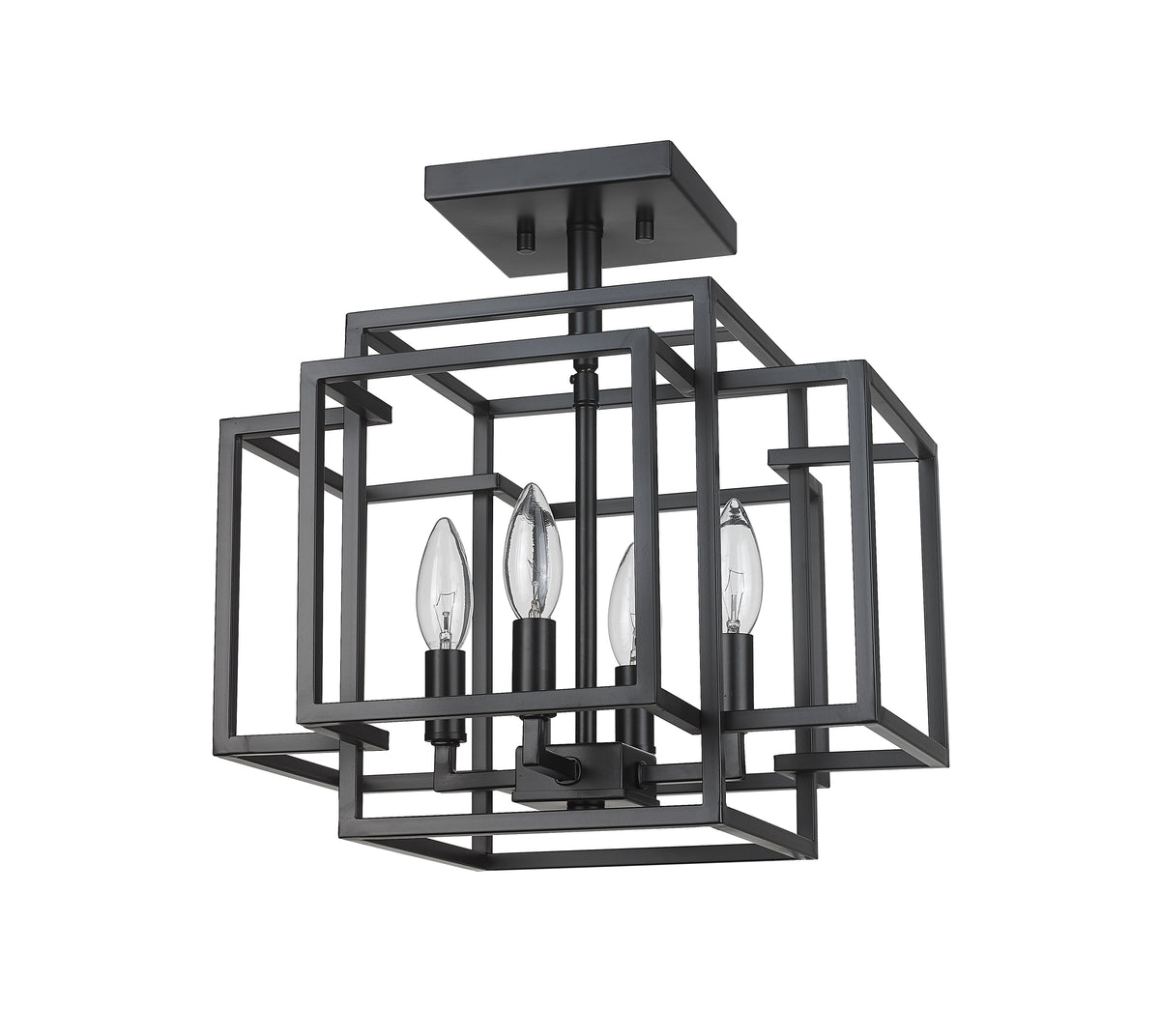Titania 4 Light Semi Flush Mount