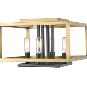 Quadra 4 Light Flush Mount
