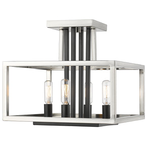 Quadra 4 Light Semi Flush Mount