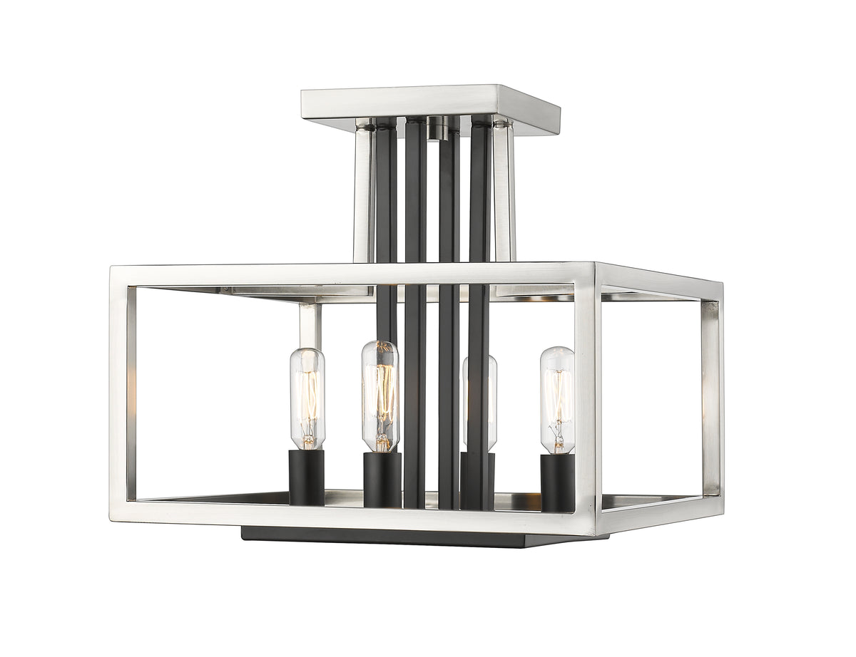 Quadra 4 Light Semi Flush Mount