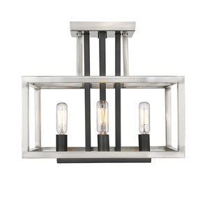 Quadra 4 Light Semi Flush Mount