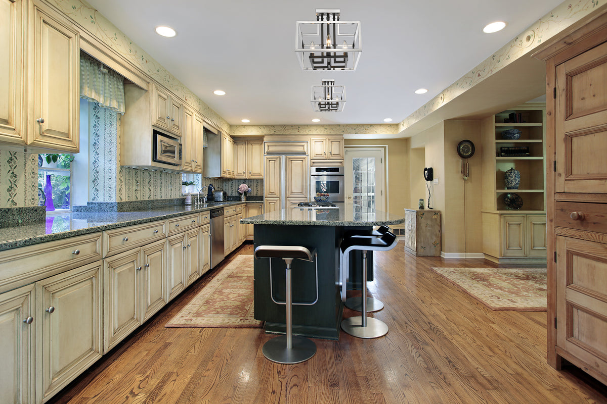 Quadra 4 Light Semi Flush Mount
