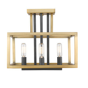 Quadra 4 Light Semi Flush Mount