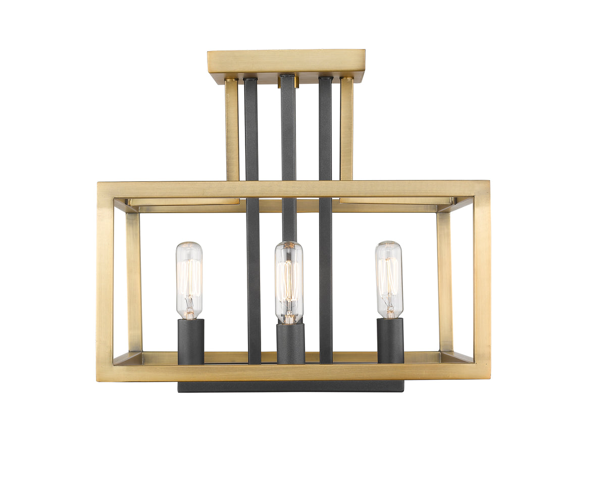 Quadra 4 Light Semi Flush Mount
