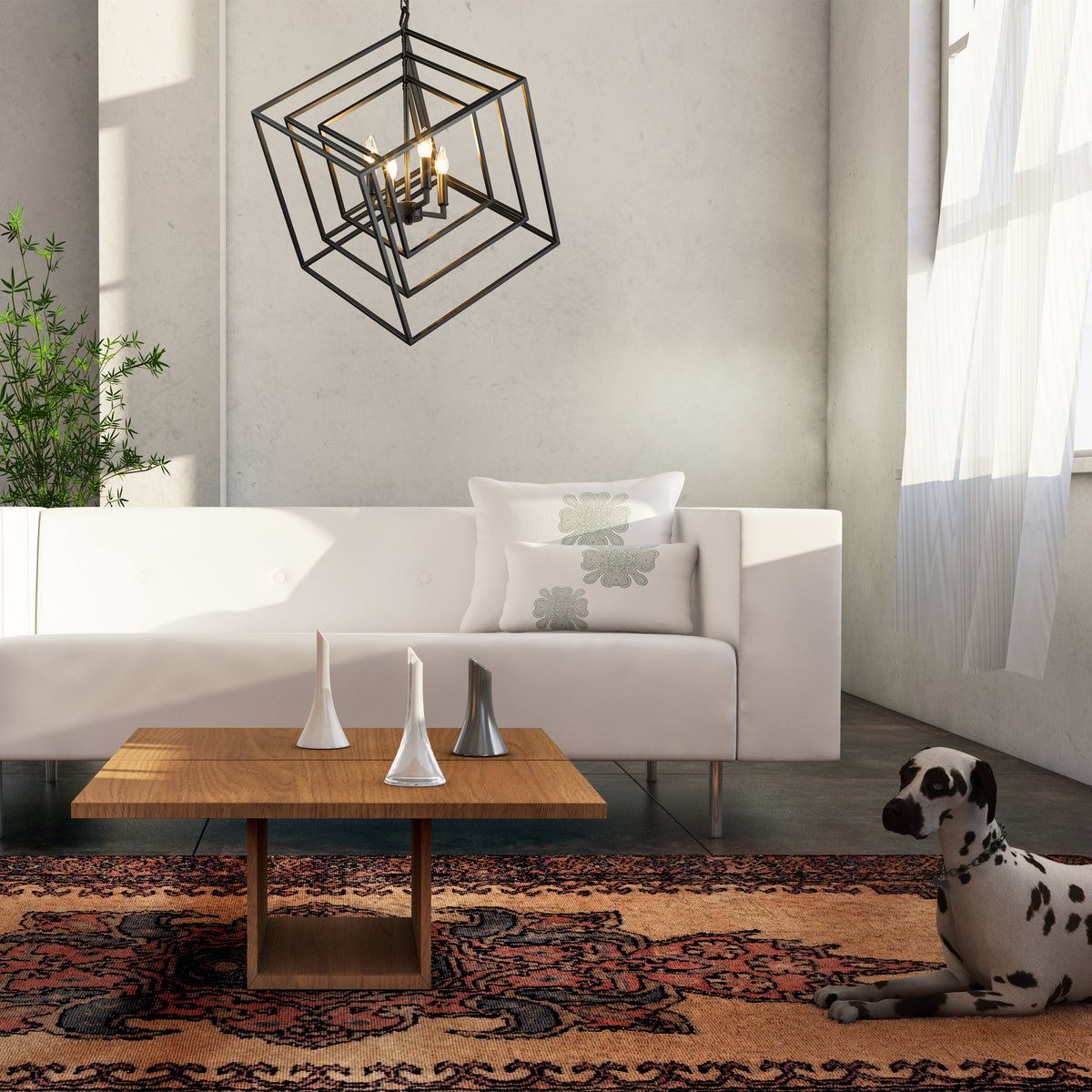 Euclid 4 Light Chandelier
