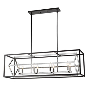 Euclid 8 Light Linear Chandelier