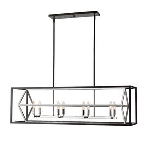 Euclid 8 Light Linear Chandelier