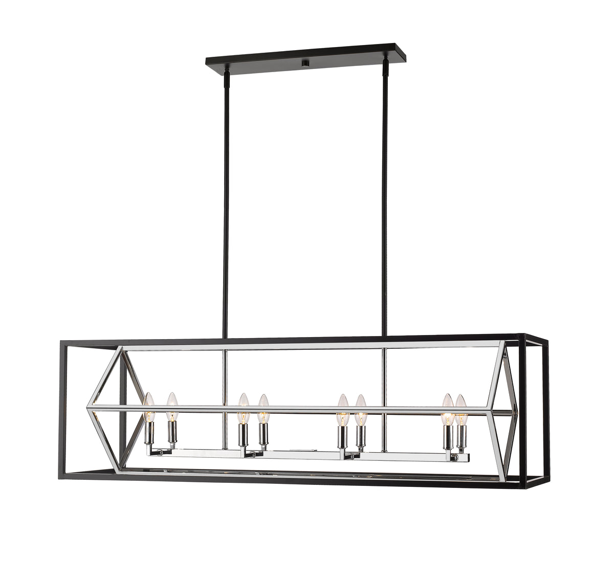 Euclid 8 Light Linear Chandelier