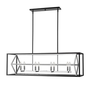 Euclid 8 Light Linear Chandelier