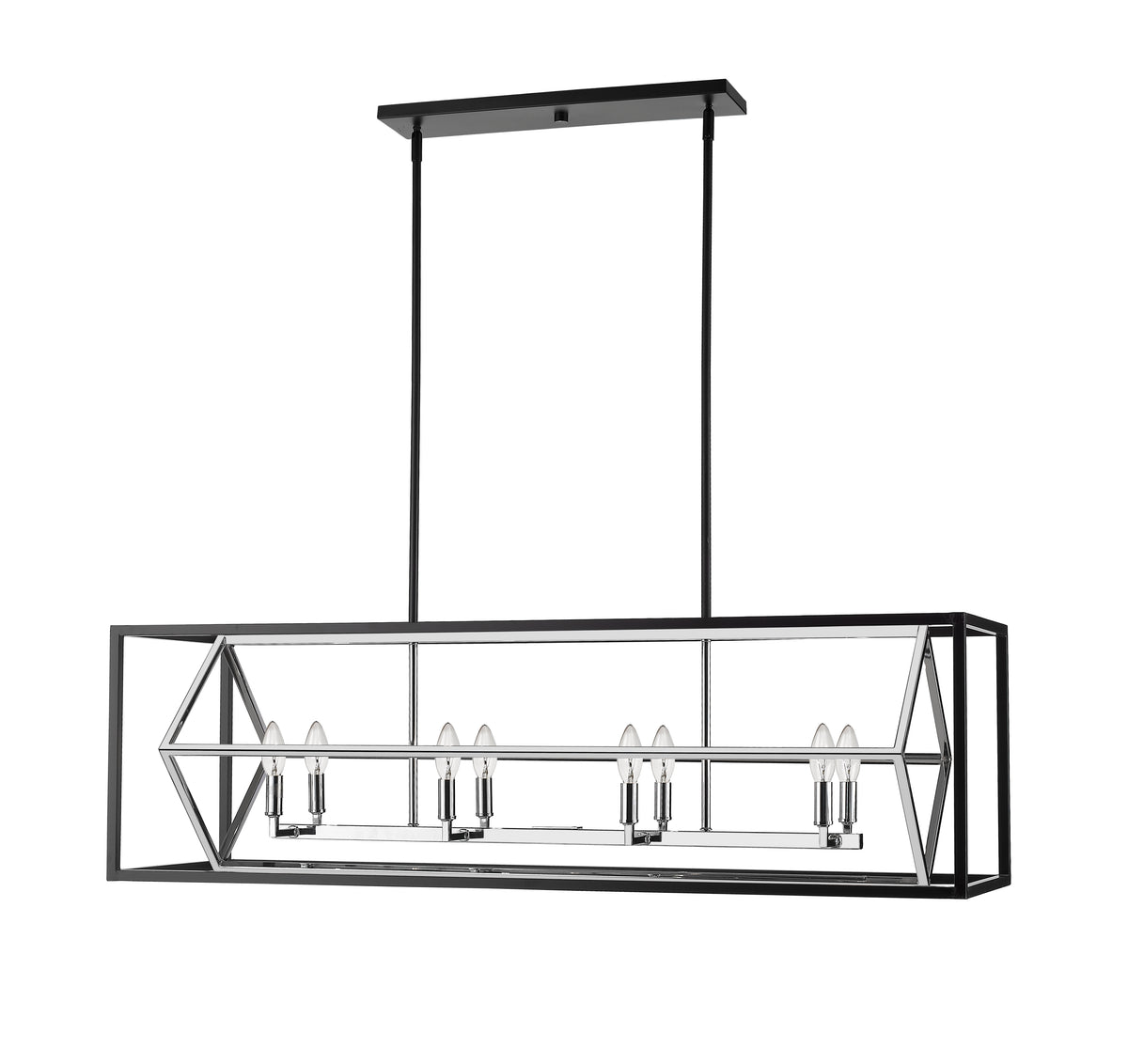 Euclid 8 Light Linear Chandelier