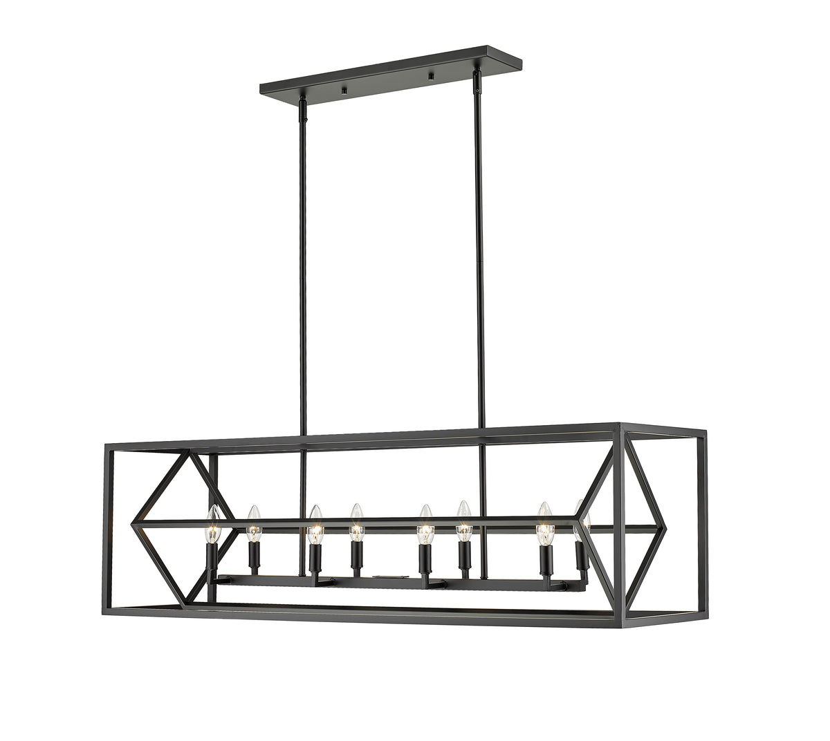 Euclid 8 Light Linear Chandelier