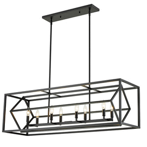 Euclid 8 Light Linear Chandelier