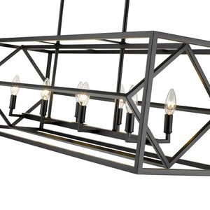 Euclid 8 Light Linear Chandelier