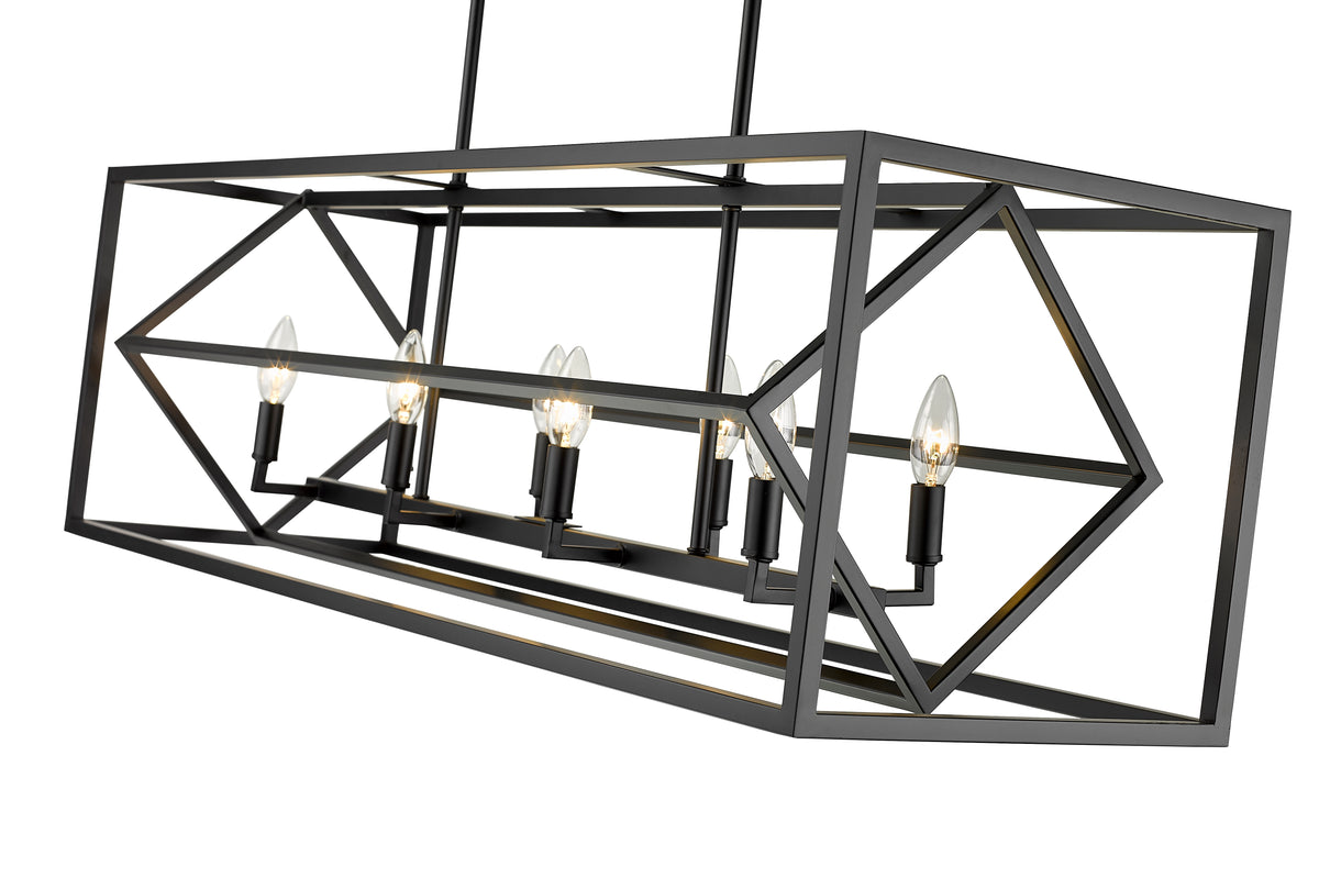 Euclid 8 Light Linear Chandelier