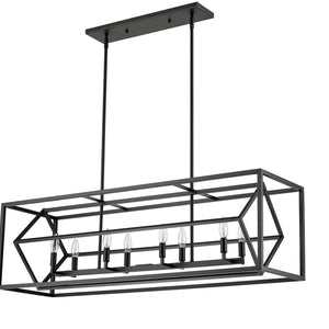Euclid 8 Light Linear Chandelier