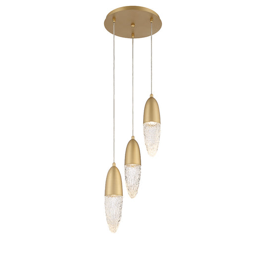 Ecrou 3-Light 12" Multi Drop Chandelier