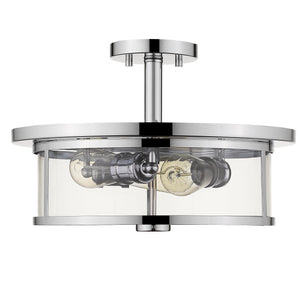 Savannah 3 Light Semi Flush Mount