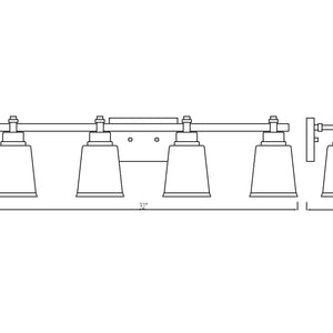Bohin 4 Light Vanity